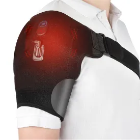 US Plug Electric Heat Therapy AdjUStable Shoulder Brace Back Support Belt For Dislocated Shoulder Rehabilitation Fa0553