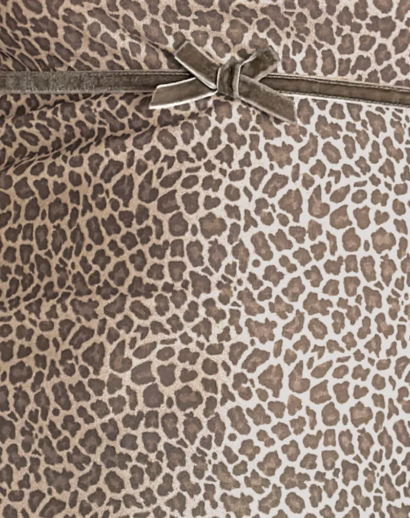 Vitria Mini Dress in Dainty Leopard Light Brown