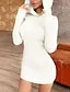 Women's Long Sleeve Hoodie Sweater Mini Dress