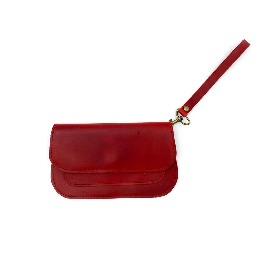 Wristlet Wallet in Red