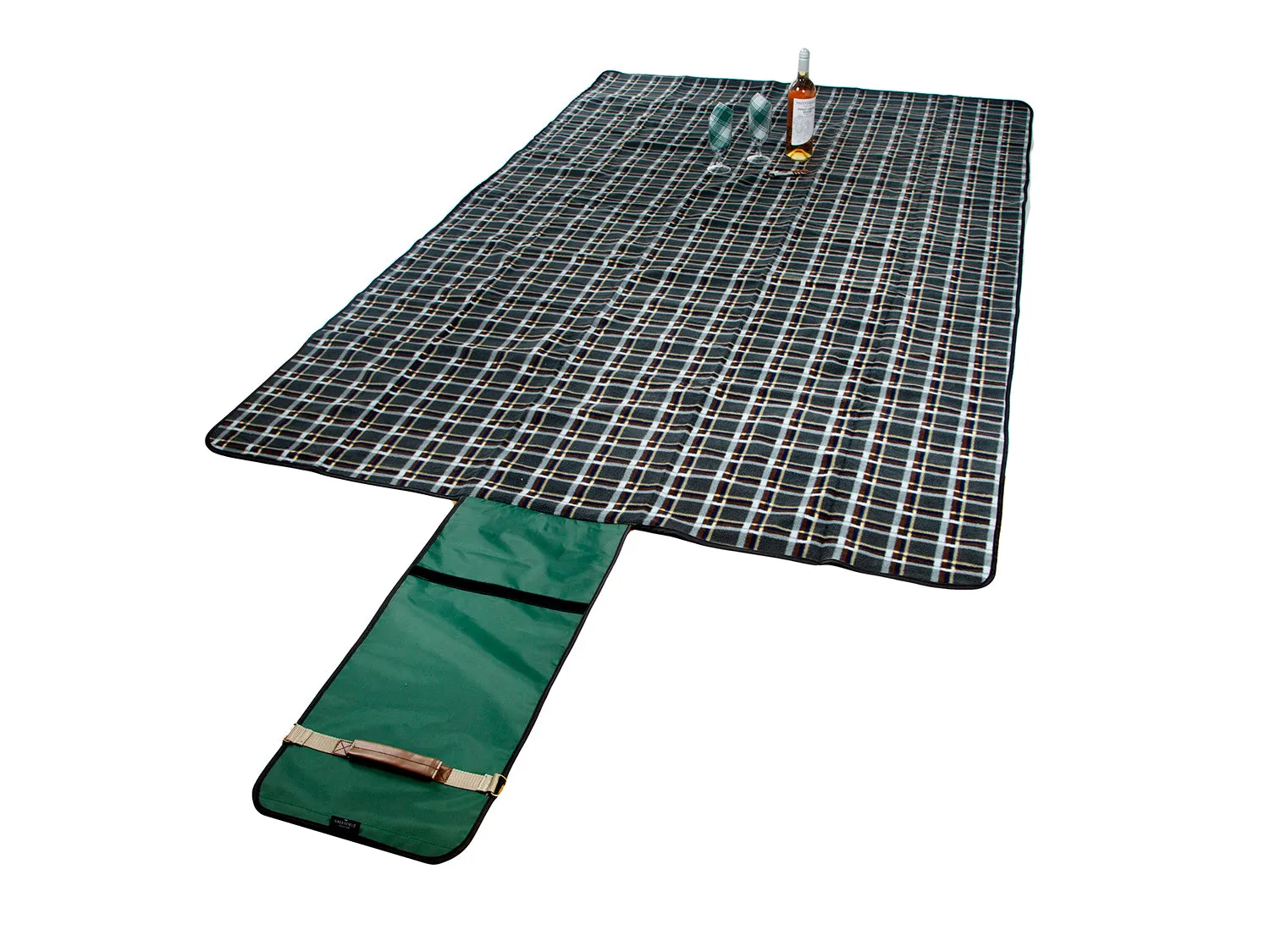 XL Luxury Plaid Moisture Resistant Picnic Blanket